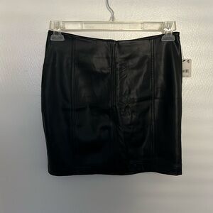 Free people leather skirt